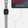 Кабель EnergEa Deuce 2-in-1 USB-C to USB-C with Integrated Watch Charger 1.8 м белый - фото № 3