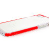 Силиконовый чехол Gurdini Crystal Ice для iPhone 7 / 8 / SE 2 красный - фото № 2