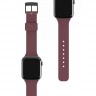 Силиконовый ремешок UAG [U] DOT Strap для Apple Watch 38/40 мм баклажан (Aubergine) - фото № 5