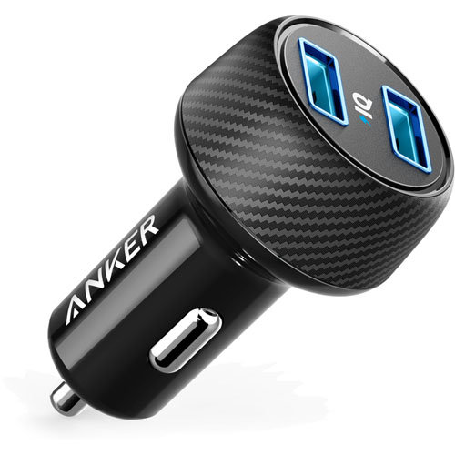 Автомобильное зарядное устройство Anker PowerDrive Elite 2 Ports чёрное
