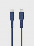 Кабель Uniq FLEX USB-C to Lightning Short Cable 1.2 м цвет синий