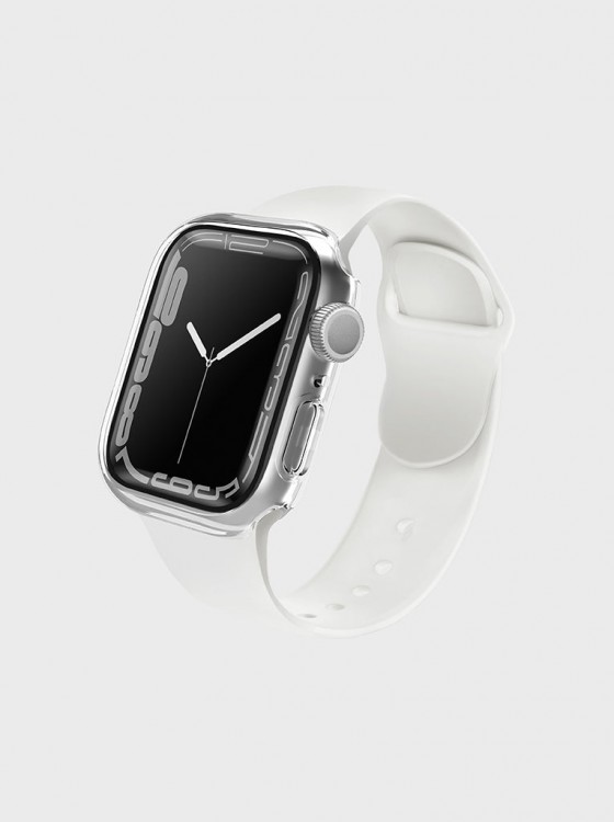 Чехол со стеклом Uniq Legion для Apple Watch 45 мм прозрачный