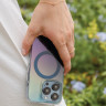 Чехол Uniq Coehl Dazze с MagSafe для iPhone 15 Pro лазурно-голубой (Azure Blue) - фото № 3
