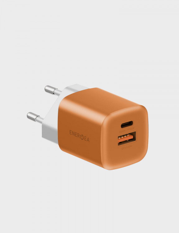 Сетевое зарядное устройство EnergEa AmpCharge GaN35 EU 35 Вт оранжевое