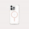 Чехол Uniq Coehl Glace с MagSafe для iPhone 15 Pro розовое золото (Rose Gold)