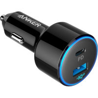 Автомобильное зарядное устройство Anker PowerDrive Speed+ 2 USB-C Car Charger чёрное