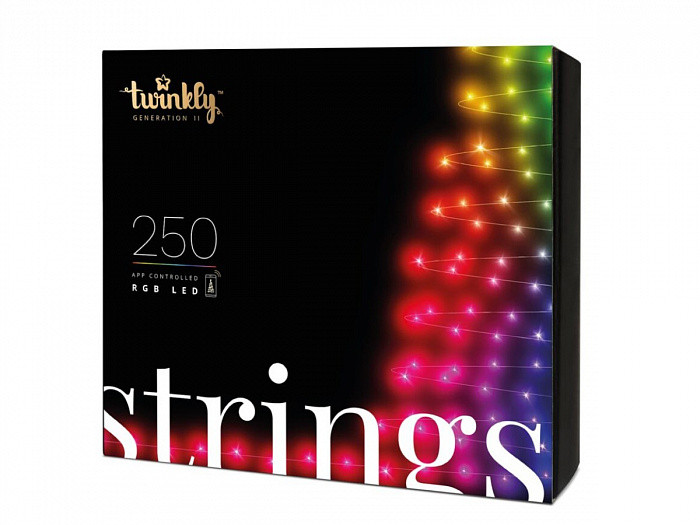 Умная гирлянда Twinkly Strings Multicolor светодиодная 250 ламп 20 м