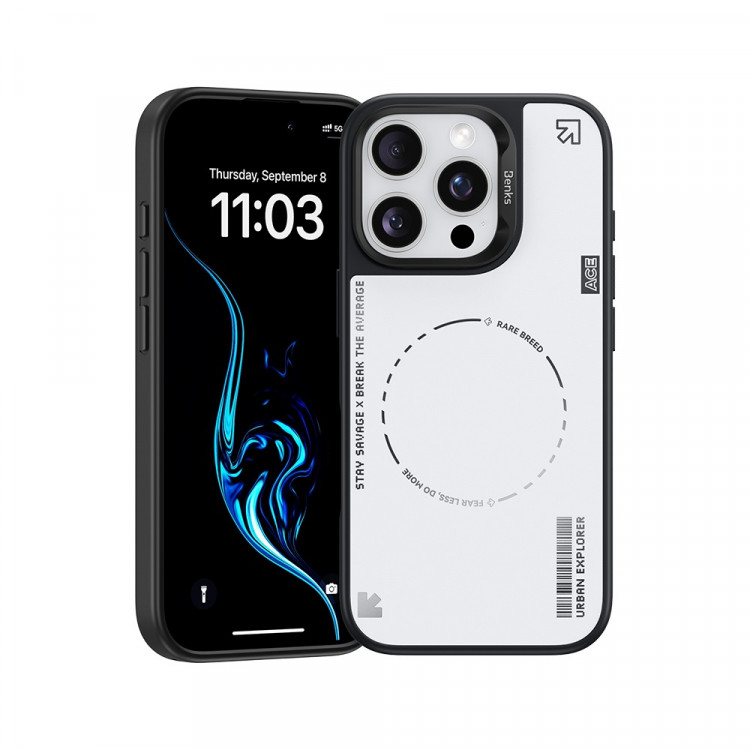 Чехол Benks Basis Series с MagSafe для iPhone 16 Pro белый (White)