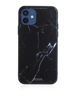 Чехол WK Design Azure Glass Print Marble для iPhone 13 черный