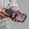 Чехол Woodcessories Bumper Case с MagSafe для iPhone 14 Pro Max орех (Walnut) - фото № 6