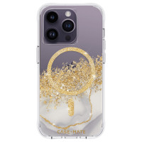 Чехол Case-Mate Karat Marble с MagSafe для iPhone 14 Pro прозрачный