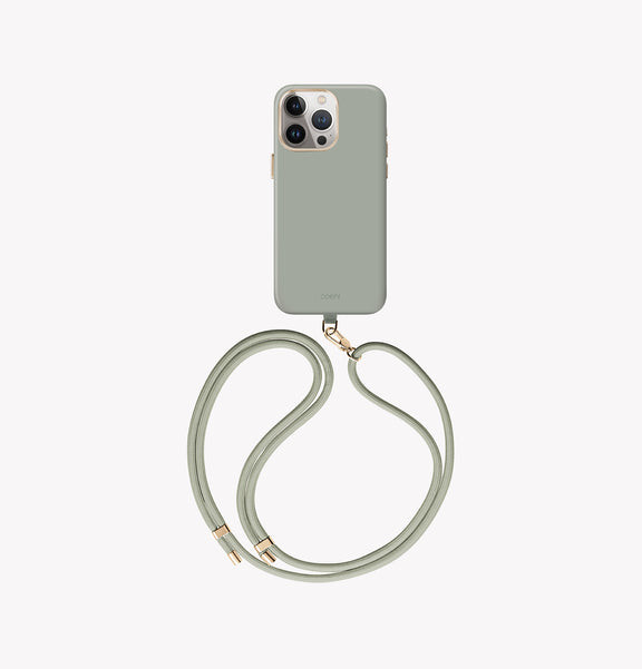 Чехол Uniq Coehl Crème с MagSafe для iPhone 15 Pro мягкий шалфей (Soft Sage)