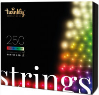 Умная гирлянда Twinkly Strings Special Edition светодиодная 250 ламп 20 м, черный провод