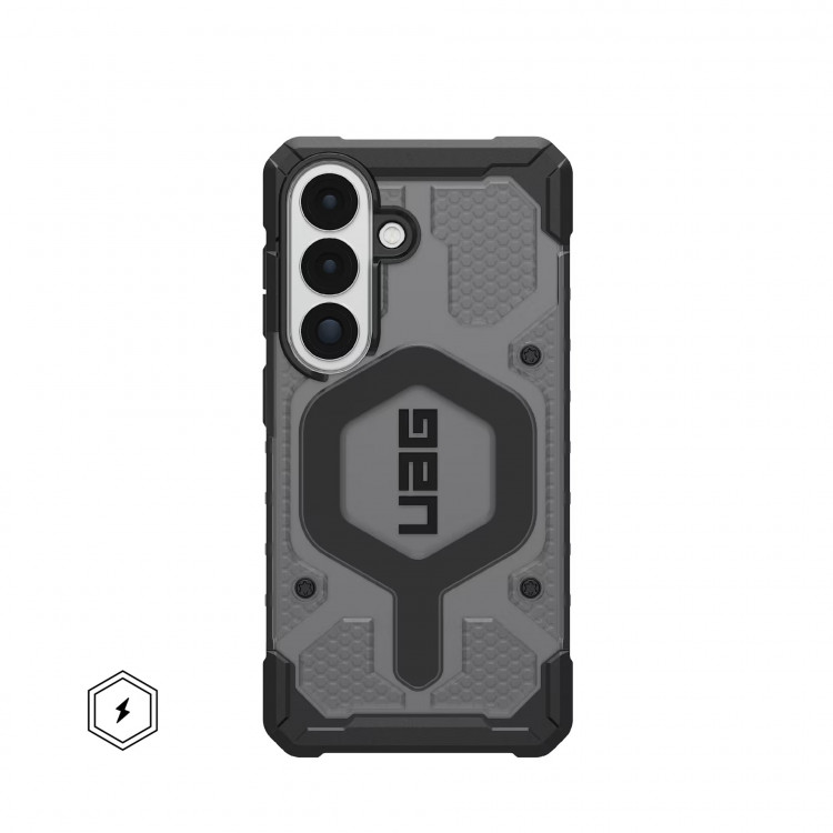 Чехол UAG Pathfinder Clear для Samsung Galaxy S26 тонированный/черный (Ash/Black)