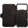 Кожаный чехол-книжка Vaja Buckler Wallet V-Mag для iPhone 17 Pro Max черный (Black) - фото № 4