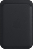 Кожаный кошелек для iPhone Leather Wallet с MagSafe черный (Black)