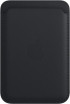 Кожаный кошелек для iPhone Leather Wallet с MagSafe черный (Black)