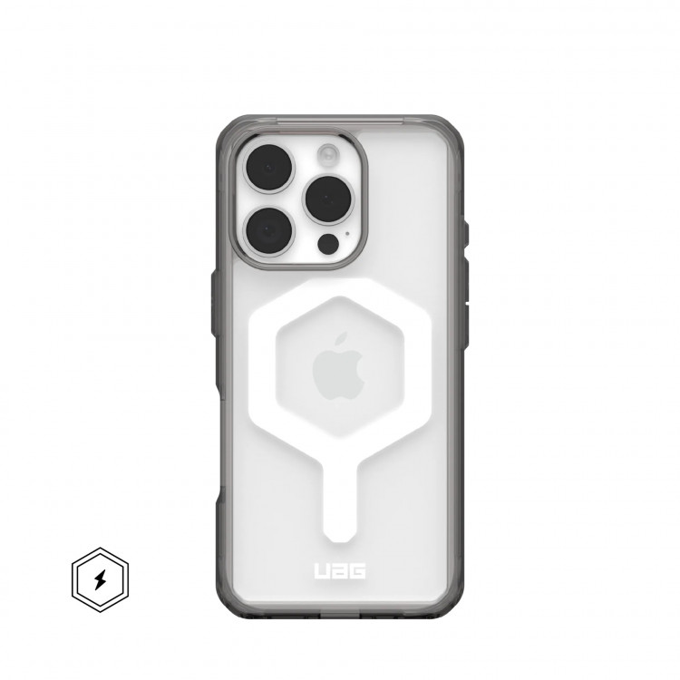Чехол UAG Plyo с MagSafe для iPhone 16 Pro тонированный/белый (Ash/White)