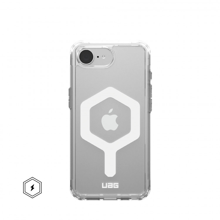 Чехол UAG Plyo с MagSafe для iPhone 16e прозрачный/белый (Ice/White)