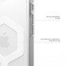 Чехол UAG Plyo с MagSafe для iPhone 16e прозрачный/белый (Ice/White) - фото № 6