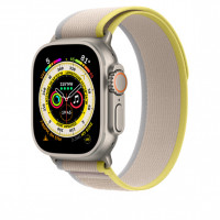 Ремешок Gurdini Trail Loop для Apple Watch 42/44/45/49 мм желтый/бежевый (Yellow/Beige)