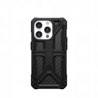 Чехол UAG Monarch для iPhone 15 Pro карбон (Carbon Fiber)