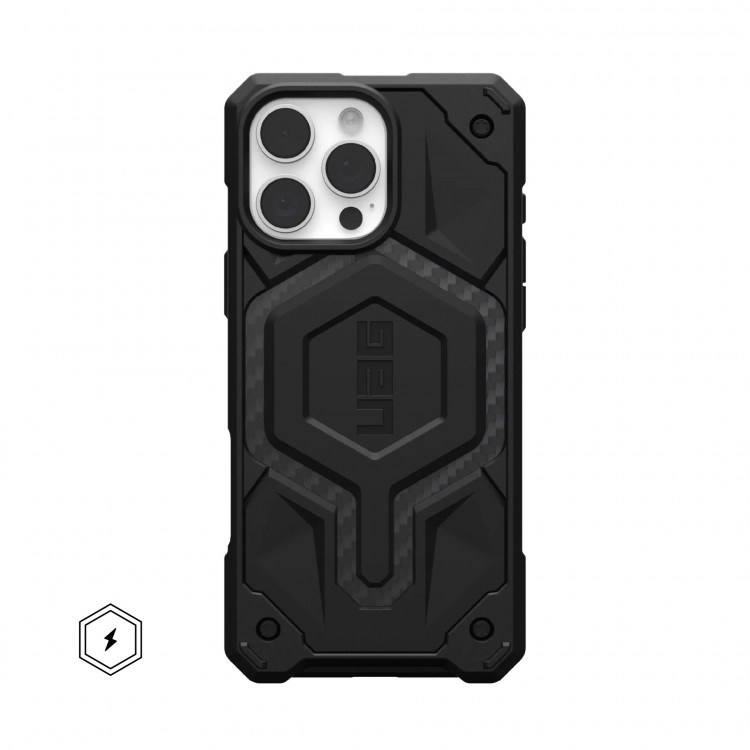 Чехол UAG Monarch Pro с MagSafe для iPhone 16 Pro Max карбон (Carbon Fiber)
