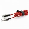 Кабель Baseus C-Shaped Light Intelligent Type-C Cable красный - фото № 2
