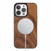 Чехол Woodcessories Bumper Case с MagSafe для iPhone 14 Pro орех (Walnut)