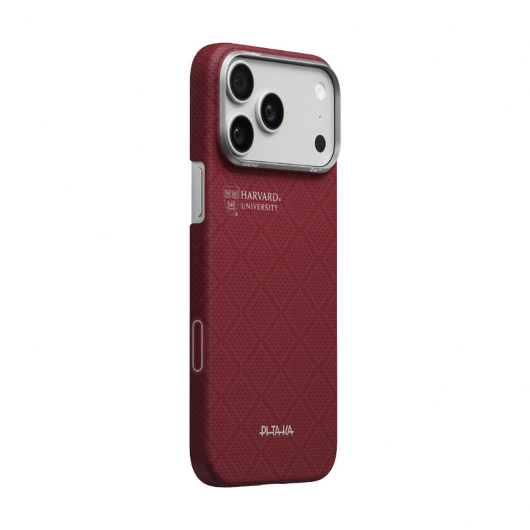 Чехол PITAKA Ultra-Slim Case для iPhone 17 Pro - Harvard Crimson