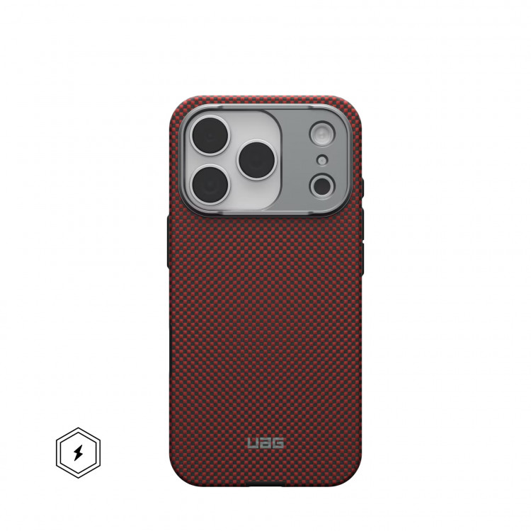 Чехол UAG Fibr Armr для iPhone 18 Pro / 17 Pro - Solar Flare/Charcoal