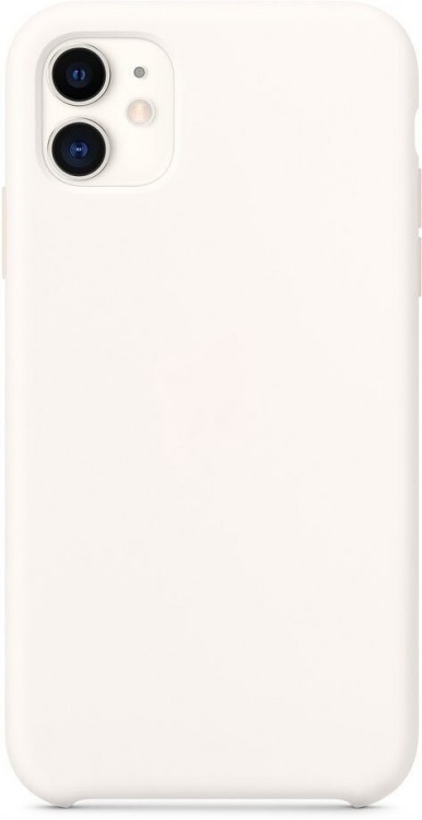 Силиконовый чехол Gurdini Silicone Case для iPhone 11 белый