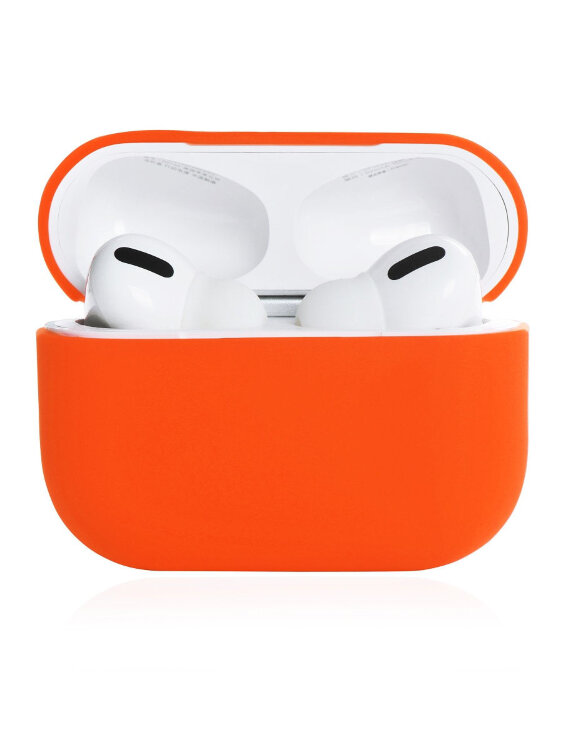 Силиконовый чехол Gurdini Silicone Case для AirPods Pro оранжевый