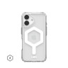 Чехол UAG Plyo с MagSafe для iPhone 16 прозрачный/белый (Ice/White)