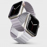 Силиконовый ремешок Uniq Revix для Apple Watch 42/44/45/49 мм сиреневый/белый