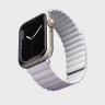 Силиконовый ремешок Uniq Revix для Apple Watch 42/44/45/49 мм сиреневый/белый - фото № 2