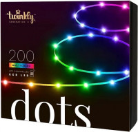 Умная гирлянда Twinkly Dots светодиодная 200 ламп 10 м, прозрачный провод