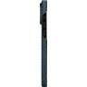 Чехол PITAKA MagEZ Case 4 для iPhone 15 Pro Max черно-синий 1500D Twill (KI1508PM) - фото № 4
