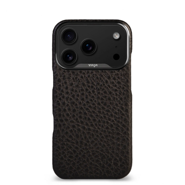 Кожаный чехол Vaja Grip V-Mag для iPhone 17 Pro черный (Floater Black)