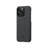 Чехол PITAKA MagEZ Case 3 для iPhone 14 Pro Max черно-серый кевлар 1500D Twill (KI1401PM) - фото № 2