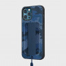 Чехол Uniq Heldro DE для iPhone 12 / 12 Pro синий камуфляж (Marine Camo) - фото № 2