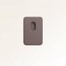 Кожаный кошелек для iPhone Leather Wallet с MagSafe светло-серый (Light Gray) - фото № 2