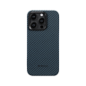 Чехол PITAKA MagEZ Case 4 для iPhone 15 Pro черно-синий 1500D Twill (KI1508P)