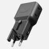 Универсальный сетевой адаптер EnergEa TravelGo Adapter 65 Вт - Gunmetal - фото № 2