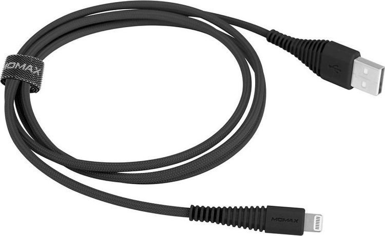 Кабель Momax Tough Link Lightning Cable MFI (DL8D) 1.2м Black
