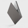 Чехол Uniq Claro для MacBook Pro 14" (2021) серый матовый - фото № 3