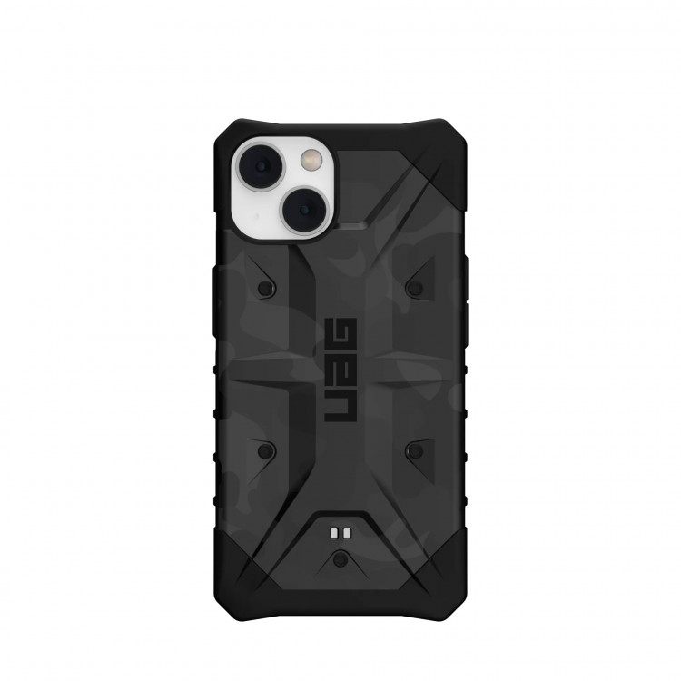 Чехол UAG Pathfinder SE для iPhone 14 Plus черный камуфляж (Black Midnight Camo)