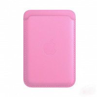 Кожаный кошелек для iPhone Gurdini Leather Wallet с MagSafe розовый (Pink)
