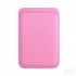 Кожаный кошелек для iPhone Leather Wallet с MagSafe розовый (Pink)