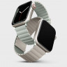 Силиконовый ремешок Uniq Revix для Apple Watch 42/44/45/49 мм шалфей/бежевый